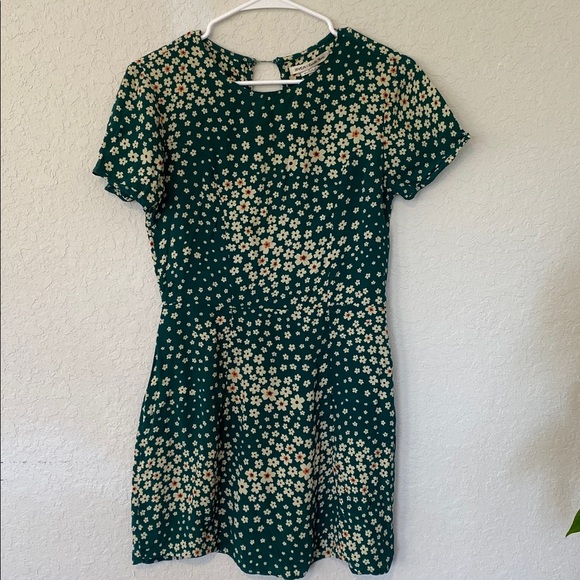 RVCA Green Floral Mini Dress - Picture 2 of 5